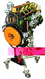 Diesel Engine Trainer Rotating Stand Isuzu Panther 2300cc Rotary Non Gearbox - HB-T002DRP23R2-LO - kategori Mobil - HARBA
