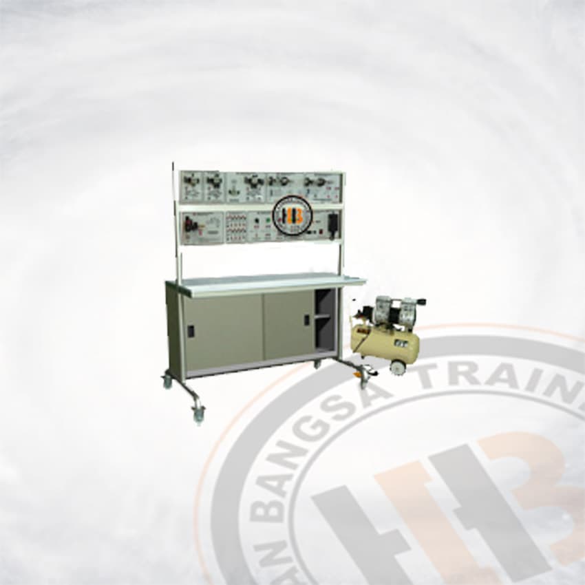 Trainer Elektro Pneumatik Dasar (Basic Electro Pneumatics) - HB-O002SD-TM - kategori Mekatronika - HARBA