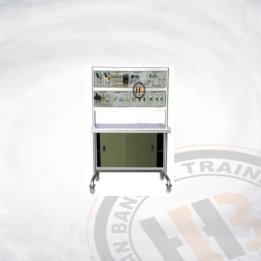 Trainer PLC Omron Cp 1E (20 I/O) Elektro Pneumatik - HB-P002SEP-TM - kategori Otomasi Industri - HARBA
