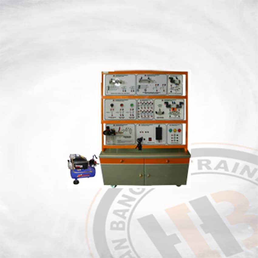 Trainer Elektro Pneumatik Dasar (Basic Electro Pneumatics) Laci - HB-O002SDL-TM - kategori Mekatronika - HARBA