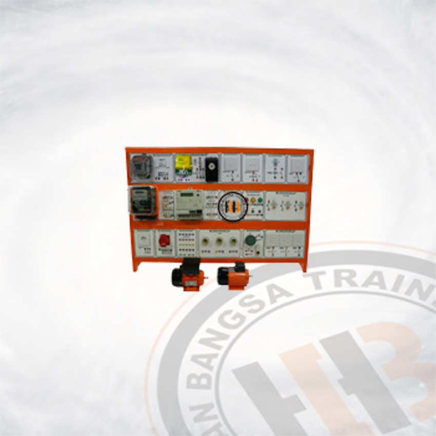 Trainer Listrik Dasar 1 Dan 3 Fase (Basic Electric 1 And 3 Phase) Kwh Manual, Kwh Digital