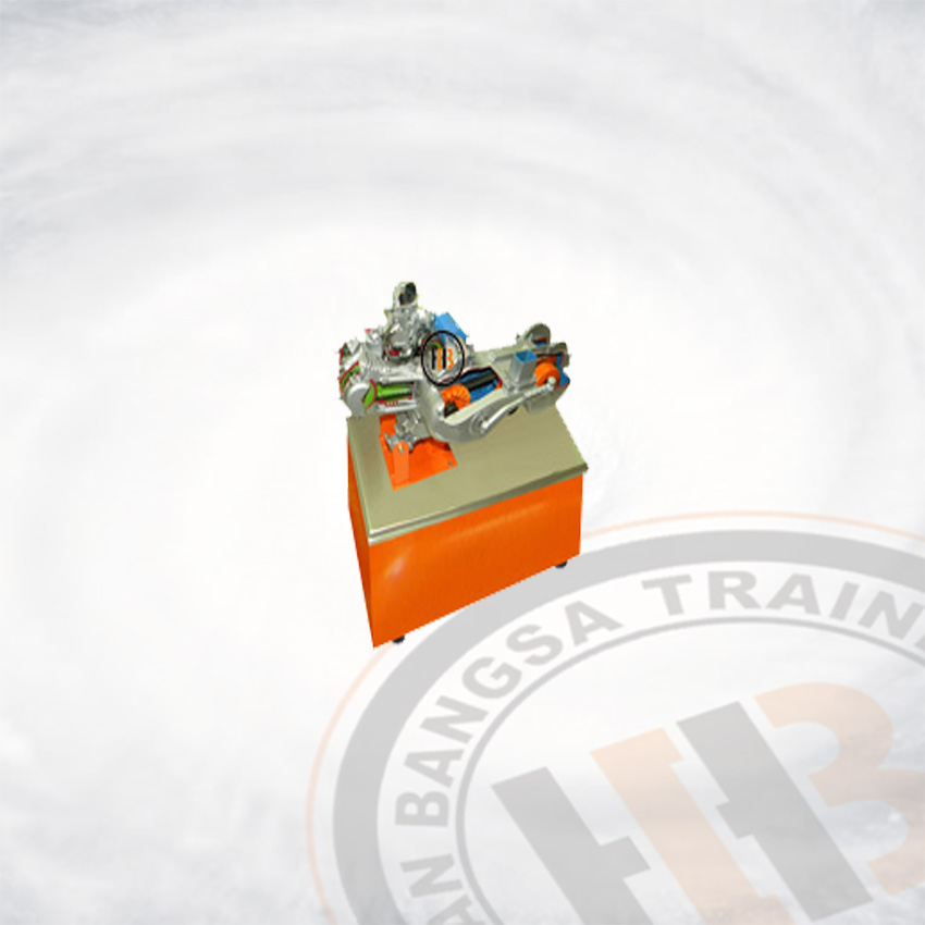 Motorcycle Four Strokes Engine Transmisi Automatic Model On Stand 